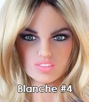 visage blanche 4 TPE HRDoll