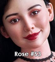 visage poupée Rose silicone irontech