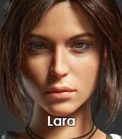 Visage Lara croft tomb raider gamelady