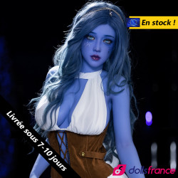 Trisha sublime créature sexdoll à la peau bleue en stock EU 160cm AiBei