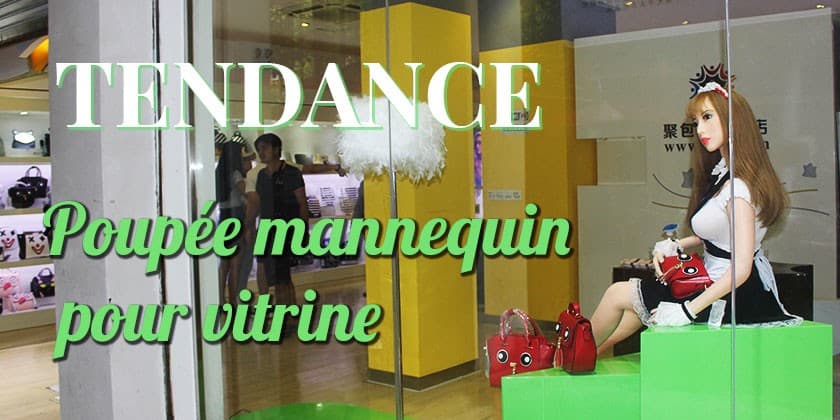 Tendance: poupée réaliste en vitrine