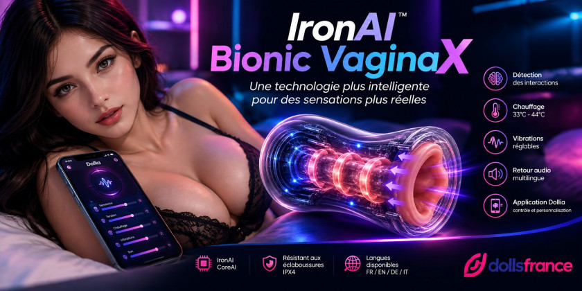 IronAI Bionic VaginaX : technologie intelligente IrontechDoll