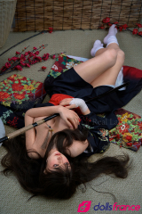 Dangerous Heiress sexdoll silicone addicte au sexe 150cm bonnet B Real Lady