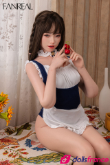 Mo poupée sexuelle silicone jeune femme de ménage sexy 153cm bonnet B FanReal