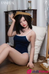 Mo sexdoll silicone nageuse asiatique 155cm F-cup FanReal