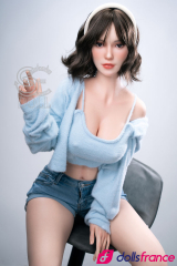 Sylvia poupée d'amour en silicone brunette sexy T161cm Bonnet C SEdoll