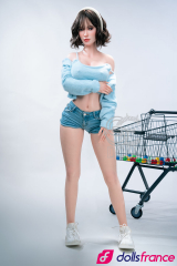 Sylvia poupée d'amour en silicone brunette sexy T161cm Bonnet C SEdoll