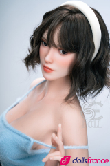Sylvia poupée d'amour en silicone brunette sexy T161cm Bonnet C SEdoll