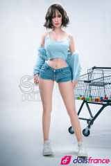 Sylvia poupée d'amour en silicone brunette sexy T161cm Bonnet C SEdoll