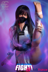 Winola sexdoll réelle en silicone ninja à gros cul 160cm Bonnet C SEdoll