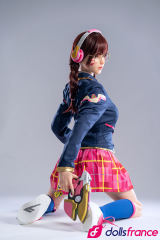 Poupée sexuelle silicone D.Va d'Overwatch 166cm bonnet E GameLady