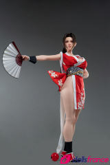 Mai Shiranui la belle sexdoll en silicone asiatique en kimono 165cm G-Cup GameLady