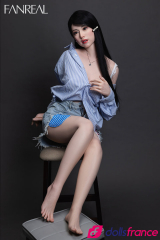 Sex doll asiatique en silicone suceuse professionnelle Kimmy 155cm F-cup FanReal
