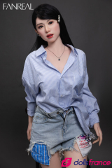 Sex doll asiatique en silicone suceuse professionnelle Kimmy 155cm F-cup FanReal