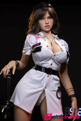 Bella sexdoll en silicone pilote d'avion dominatrice 157cm G-cup FunWestDoll