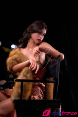 Sex doll en silicone Hailey la star aux yeux bleus 159cm bonnet D Real Lady