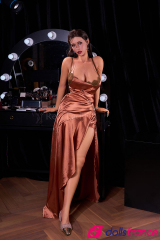 Sex doll en silicone Hailey la star aux yeux bleus 159cm bonnet D Real Lady