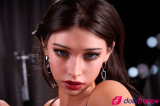 Sex doll en silicone Hailey la star aux yeux bleus 159cm bonnet D Real Lady
