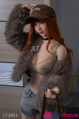 Angelina poup&eacute;e d'amour en silicone rousse fashion victime 163cm bonnet F XTDoll
