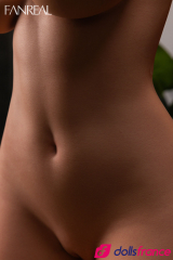 Poup&eacute;e d'amour en silicone buste Kelly la brunette myst&eacute;rieuse 111cm bonnet F FanReal