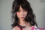 Real doll en silicone Lucy la secr&eacute;taire asiatique &agrave; lunettes 165cm bonnet E XTDoll