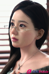 Sexdoll en silicone jolie chinoise &agrave; la chatte poilue Meng Han 153cm Bonnet B (Seamless Series) MMX