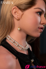 Poup&eacute;e r&eacute;elle en silicone Maria la belle blonde classe 170cm bonnet G FanReal Uniseries