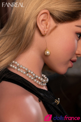 Poup&eacute;e r&eacute;elle en silicone Maria la belle blonde classe 170cm bonnet G FanReal Uniseries