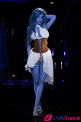 Trisha sublime cr&eacute;ature sexdoll &agrave; la peau bleue en stock EU 160cm AiBei