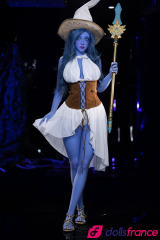 Trisha sublime cr&eacute;ature sexdoll &agrave; la peau bleue en stock EU 160cm AiBei