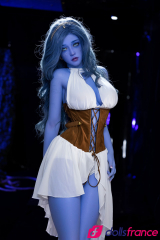 Trisha sublime cr&eacute;ature sexdoll &agrave; la peau bleue en stock EU 160cm AiBei