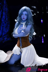 Trisha sublime cr&eacute;ature sexdoll &agrave; la peau bleue en stock EU 160cm AiBei