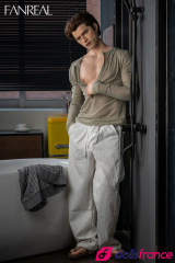 Carter sexdoll en silicone masculine beau gosse &agrave; grosse bite ROS 173cm FanReal