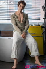 Carter sexdoll en silicone masculine beau gosse &agrave; grosse bite ROS 173cm FanReal