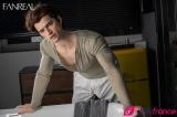 Carter sexdoll en silicone masculine beau gosse &agrave; grosse bite ROS 173cm FanReal
