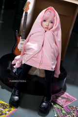 Petite poup&eacute;e d'amour en silicone guitariste sodomisable Nika EN STOCK EU 152cm D-cup FunWestDoll