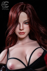 Real doll en silicone torse Scarlett Reed.A EN STOCK 107cm H-cup SEDoll