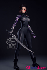 Lita.A la poup&eacute;e sexuelle en silicone ninja &agrave; gros seins 161cm Bonnet E SEdoll