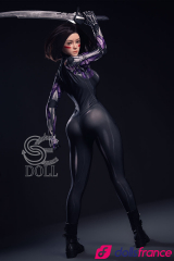 Lita.A la poup&eacute;e sexuelle en silicone ninja &agrave; gros seins 161cm Bonnet E SEdoll