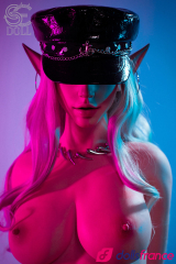 Evadora poup&eacute;e d'amour en silicone elfe sado-maso T165cm Bonnet C SEdoll