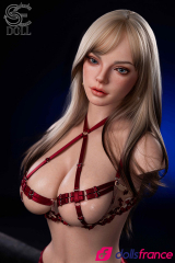 Scarlett Reed belle poup&eacute;e sexuelle torso en silicone blonde &agrave; gros n&eacute;n&eacute;s 107cm Bonnet H SEdoll