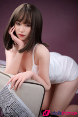 Sex doll en silicone Viki la charmante asiate &agrave; gros cul ROS MAX 150cm bonnet E Real Lady