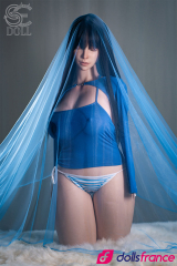 Torse en silicone sexuel Jenny la belle brunette endormie &agrave; gros seins 111cm Bonnet G SEdoll