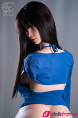 Torse en silicone sexuel Jenny la belle brunette endormie &agrave; gros seins 111cm Bonnet G SEdoll