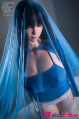 Torse en silicone sexuel Jenny la belle brunette endormie &agrave; gros seins 111cm Bonnet G SEdoll