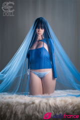 Torse en silicone sexuel Jenny la belle brunette endormie &agrave; gros seins 111cm Bonnet G SEdoll