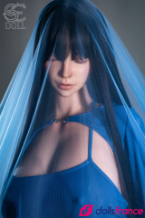 Torse en silicone sexuel Jenny la belle brunette endormie &agrave; gros seins 111cm Bonnet G SEdoll