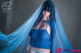 Torse en silicone sexuel Jenny la belle brunette endormie &agrave; gros seins 111cm Bonnet G SEdoll