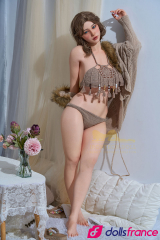 Lexi love doll taille r&eacute;elle en silicone soumise aux yeux bleus 160cm IronTech