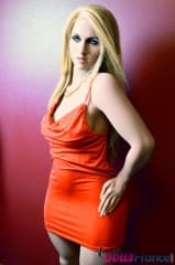 Carmen en robe rouge femme fatale 156cm